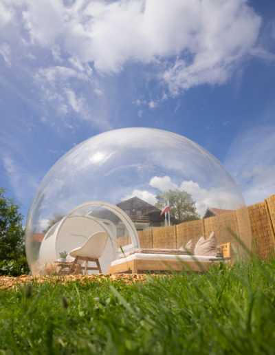 Bubble Tent Füssen Außenansicht